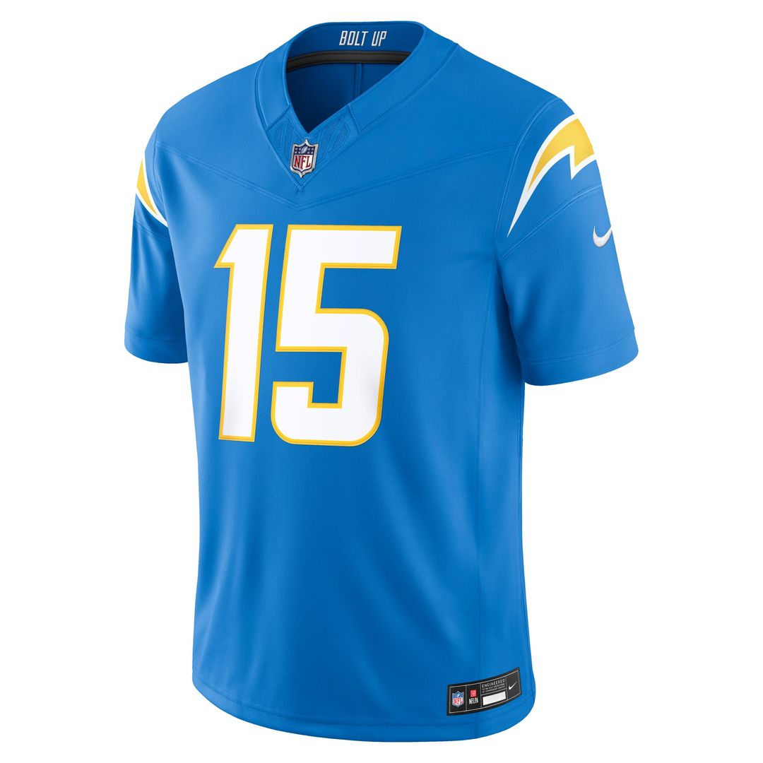 Ladd McConkey Los Angeles Chargers Team Vapor F.U.S.E. Stitched Limited Jersey - Powder Blue