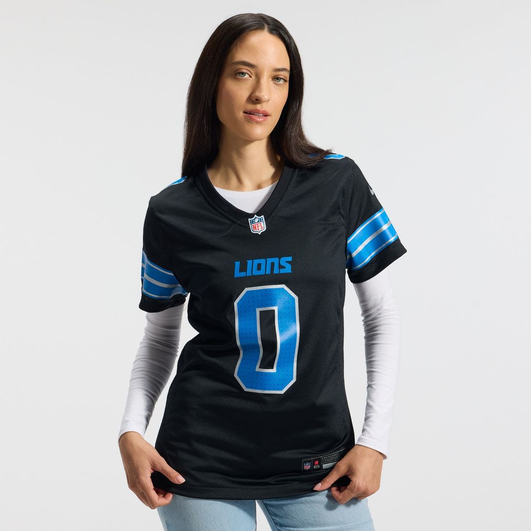 Jahmyr Gibbs Detroit Lions Women's 2nd Alternate Game Player Jersey - Black