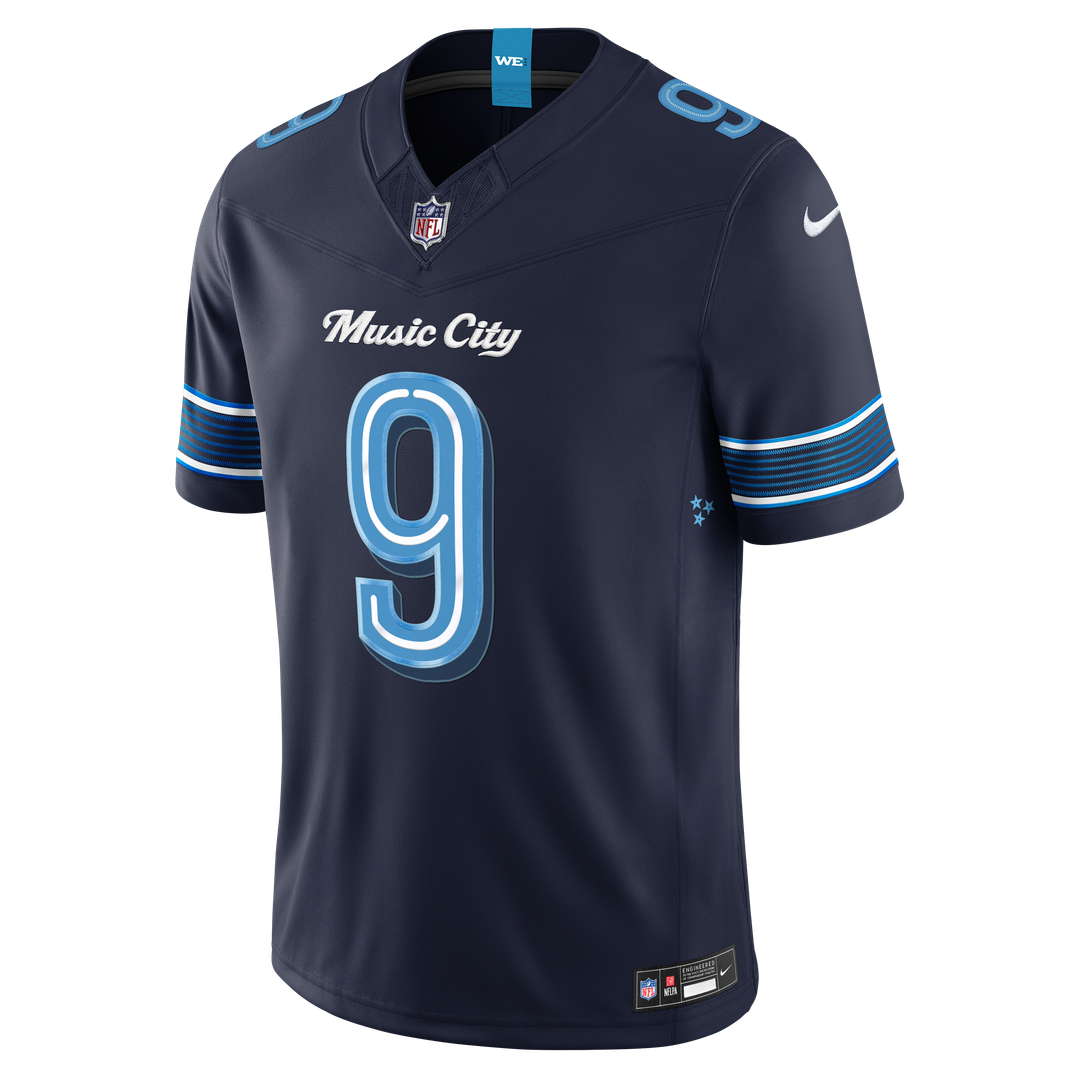 Steve McNair Tennessee Titans 2026 Rivalries Collection Stitched Limited Jersey - Navy
