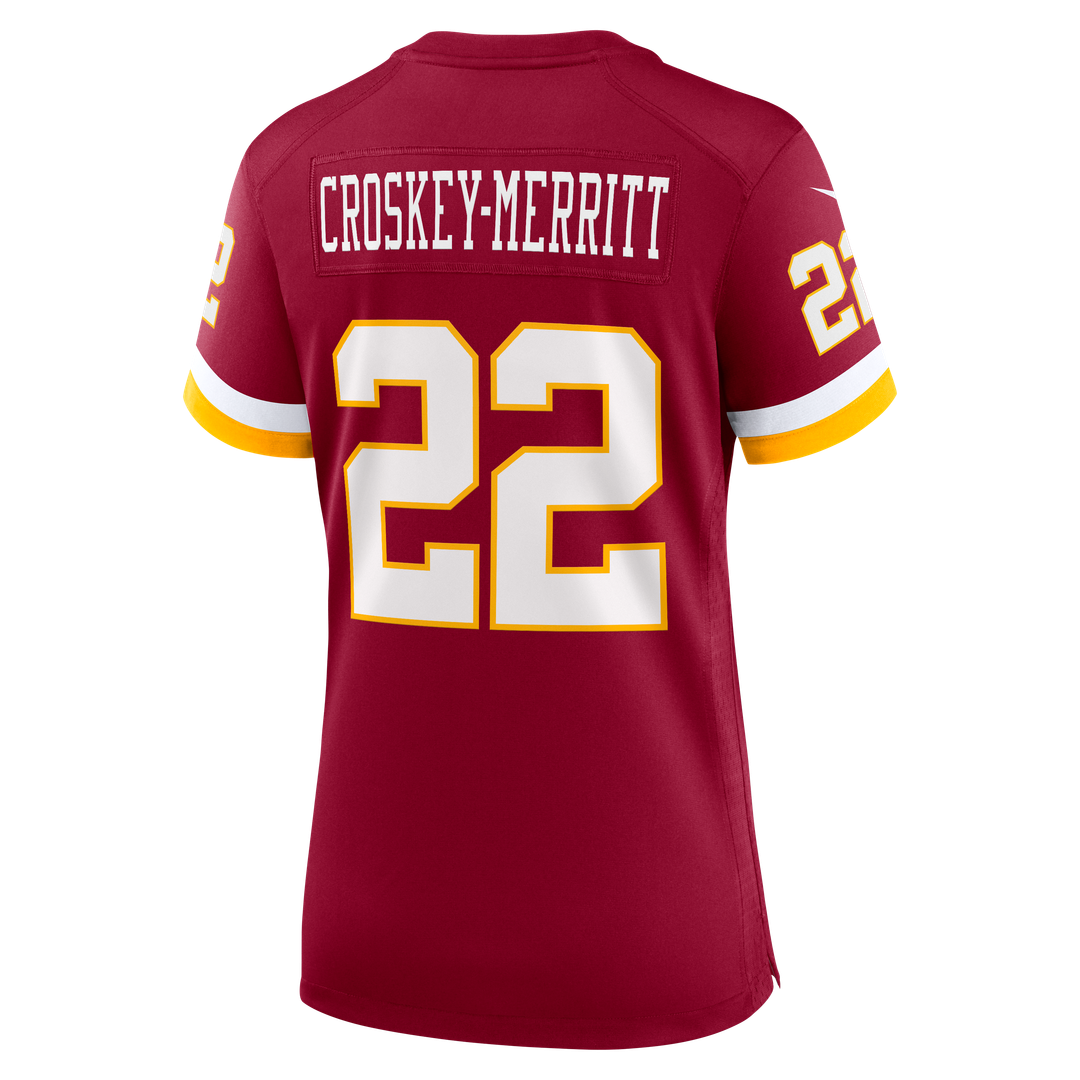 Jacory Croskey - Merritt Washington Commanders Women's Game Jersey - Burgundy