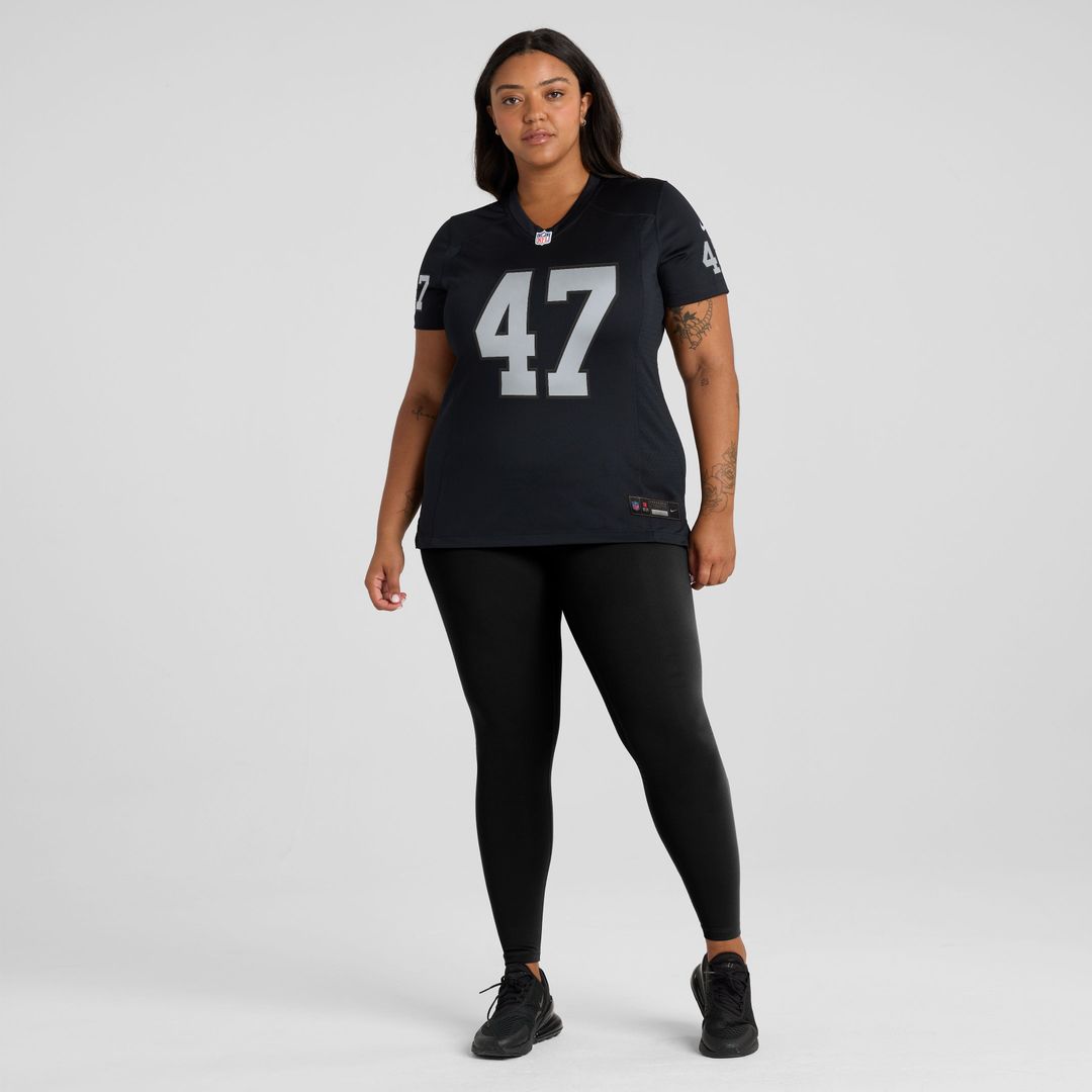 Alex Ward Las Vegas Raiders Women's Team Game Jersey - Black
