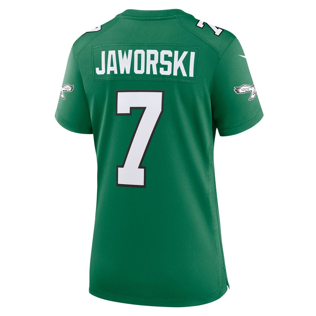 Ron Jaworski Philadelphia Eagles Women's Alternate Game Jersey - Kelly Green