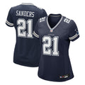 Deion Sanders Dallas Cowboys Women's Team Retired Player Game Jersey - Navy