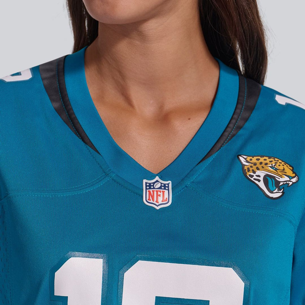 Travis Hunter Jacksonville Jaguars Women's Team Game Jersey - Teal