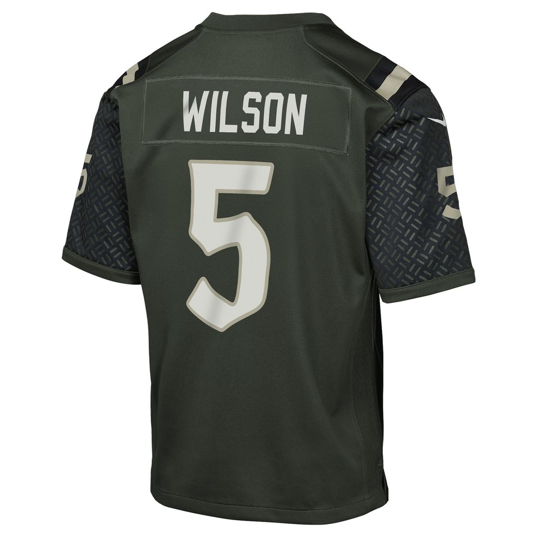 Garrett Wilson New York Jets Youth 2025 Rivalries Collection Game Jersey - Gotham Green