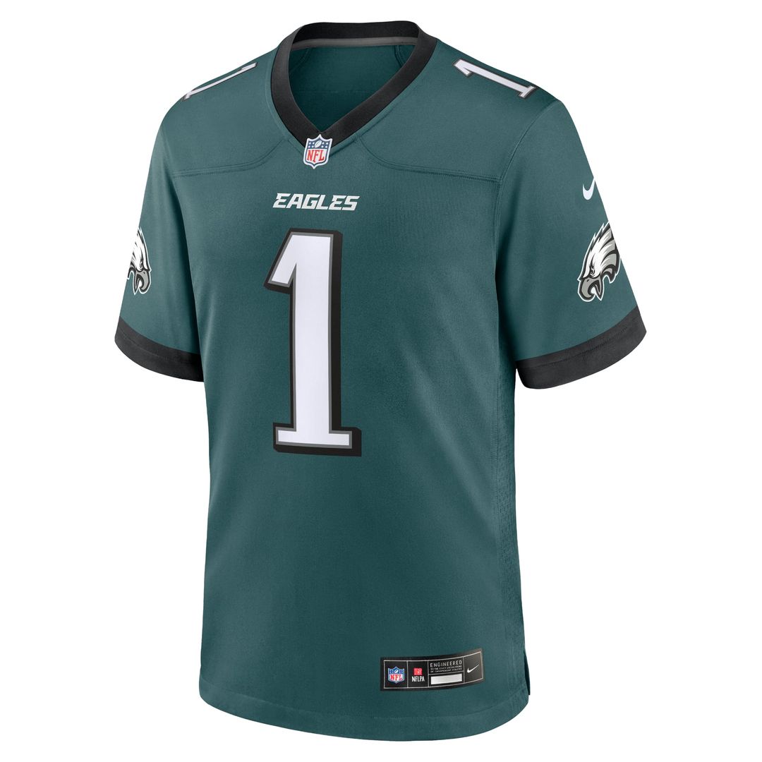 Jalen Hurts Philadelphia Eagles Team Game Jersey - Midnight Green