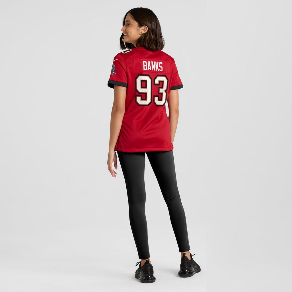 Eric Banks Tampa Bay Buccaneers Women's Game Jersey - Red