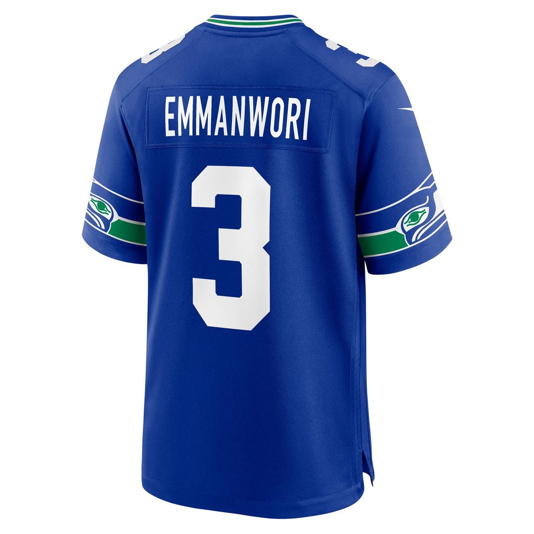 Nick Emmanwori Seattle Seahawks Alternate Game Player Jersey - Royal