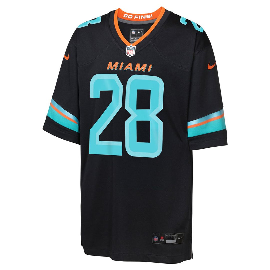De’Von Achane Miami Dolphins Youth Rivalries Collection Game Jersey - Navy