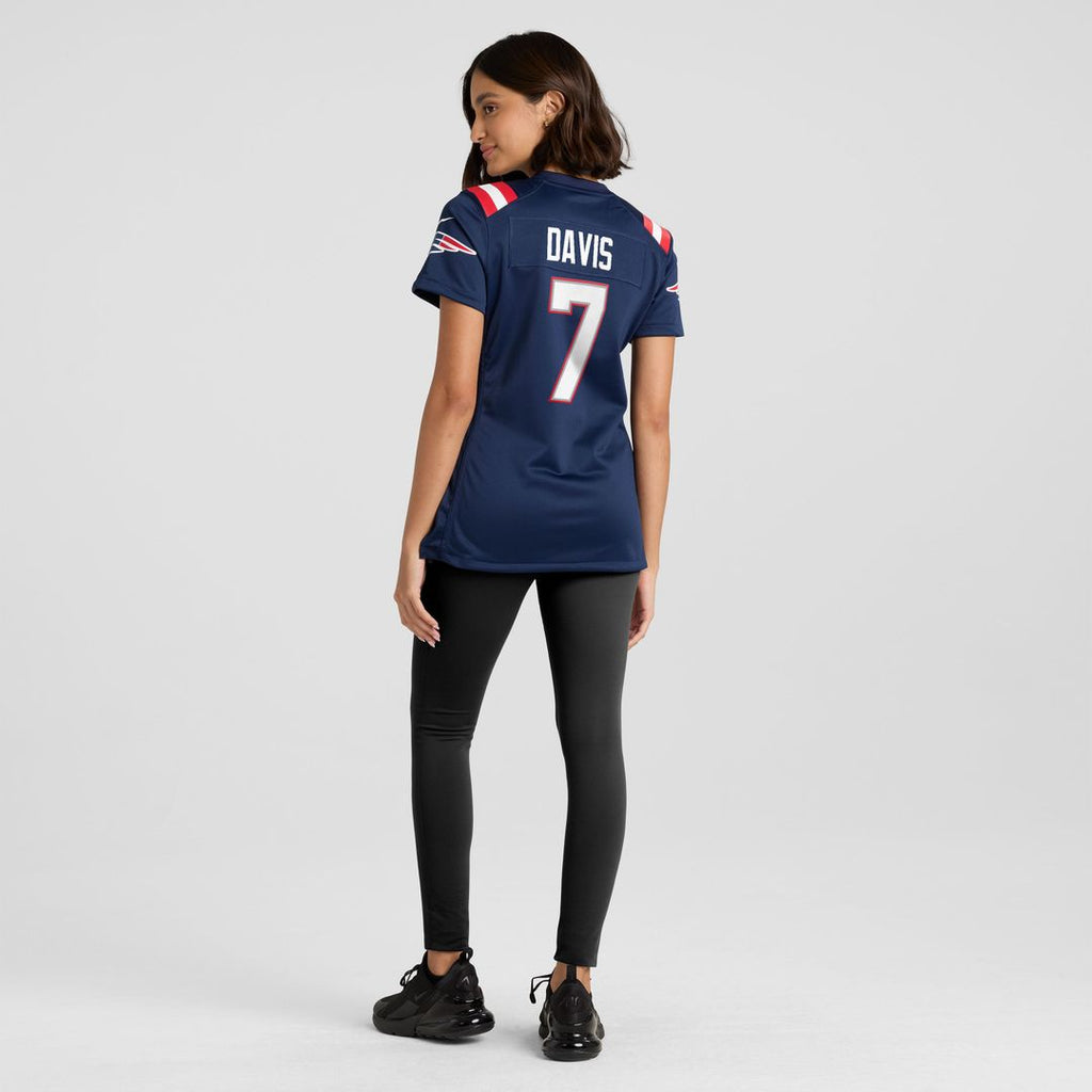 Carlton Davis New England Patriots Women's Team Game Jersey - Navy