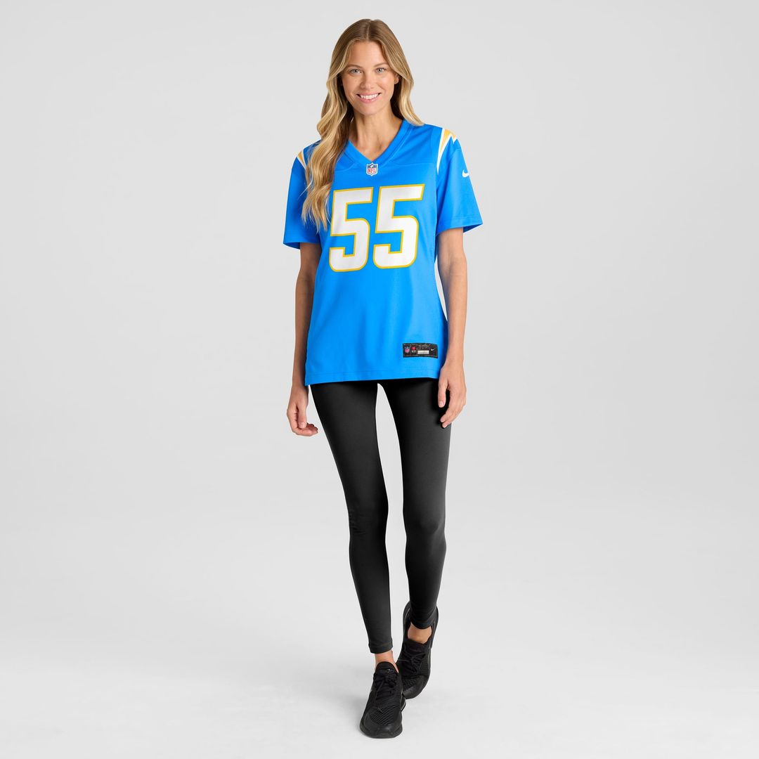 Junior Seau Los Angeles Chargers Women's Retired Game Jersey - Royal