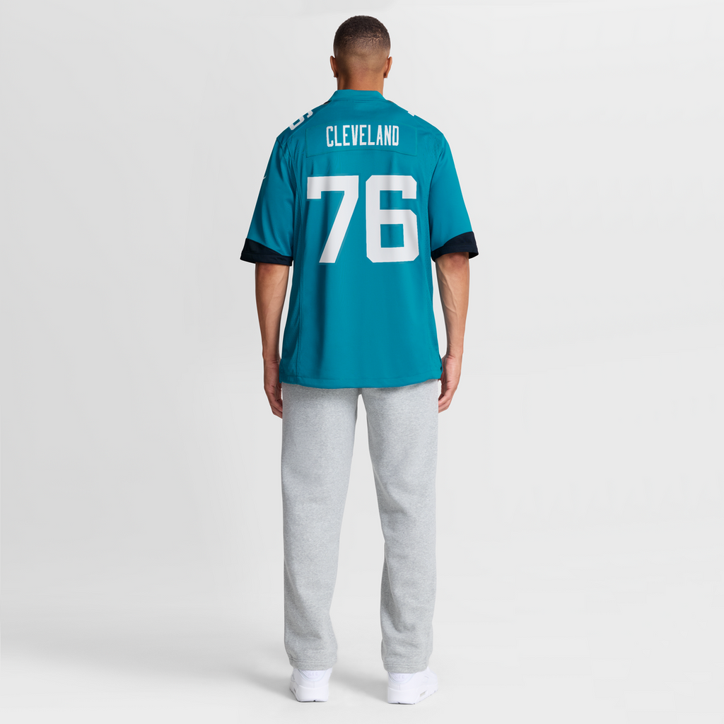 Ezra Cleveland Jacksonville Jaguars Game Jersey - Teal