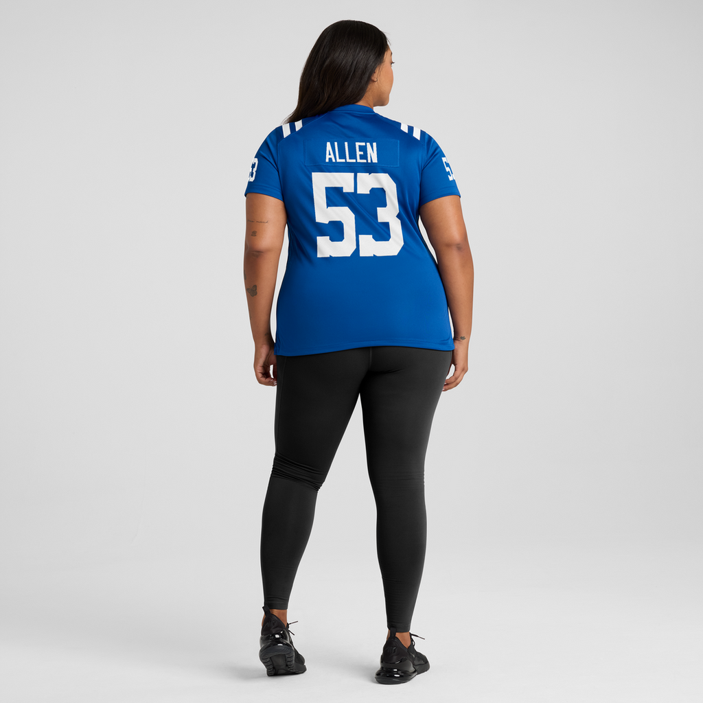 CJ Allen Indianapolis Colts Women's Team Game Jersey - Royal