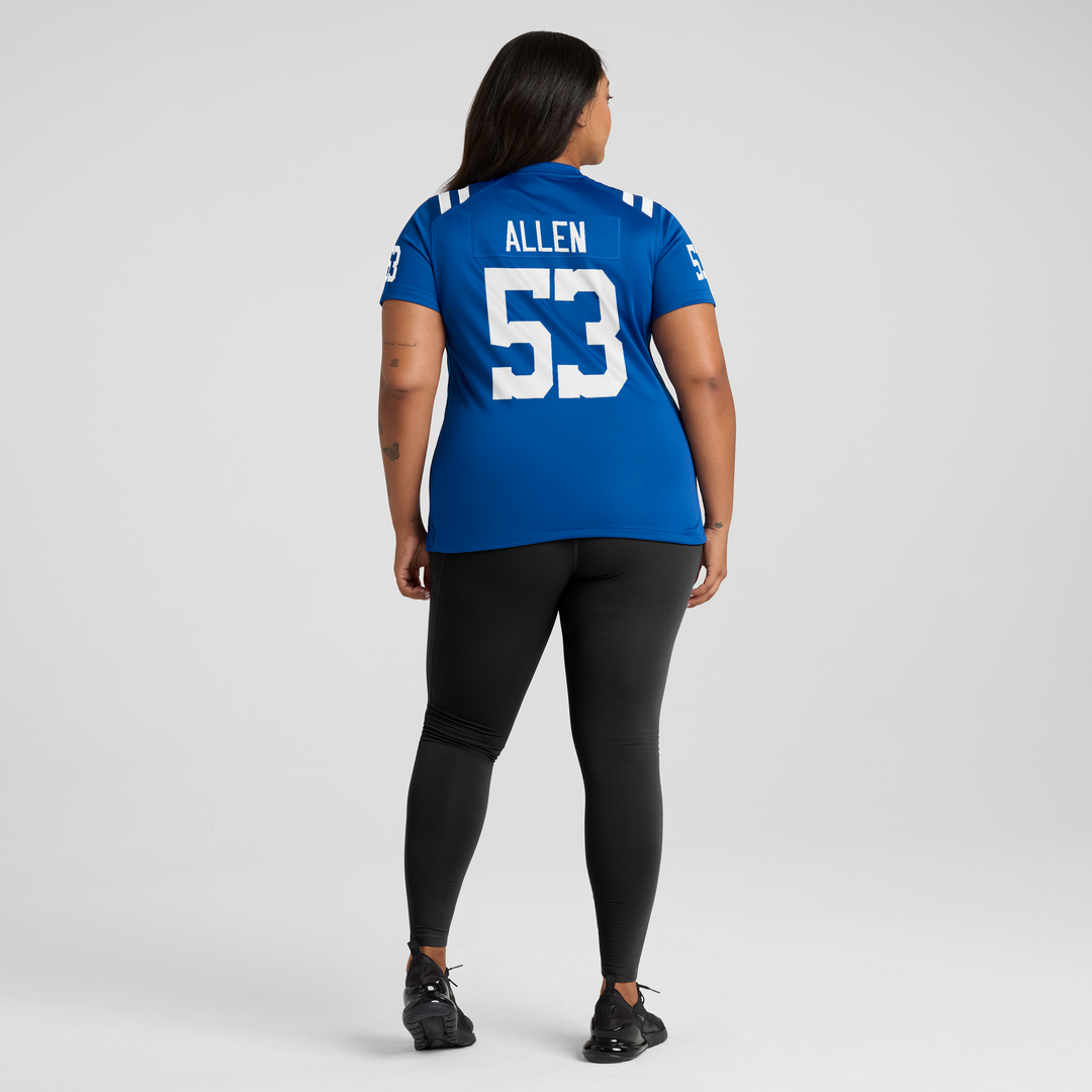 CJ Allen Indianapolis Colts Women's Team Game Jersey - Royal