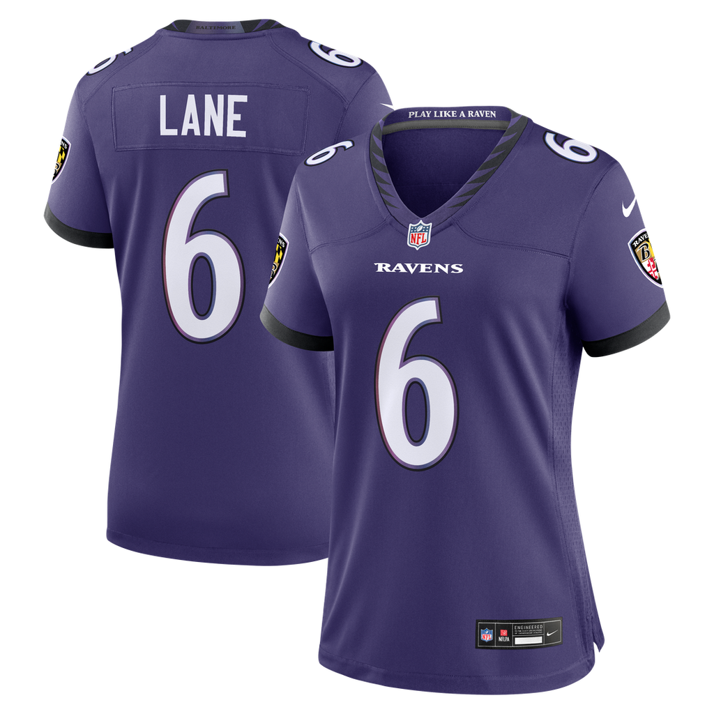 Ja'Kobi Lane Baltimore Ravens Women's Team Game Jersey - Purple