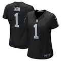 Number 1 Mom Las Vegas Raiders Women's Game Jersey - Black