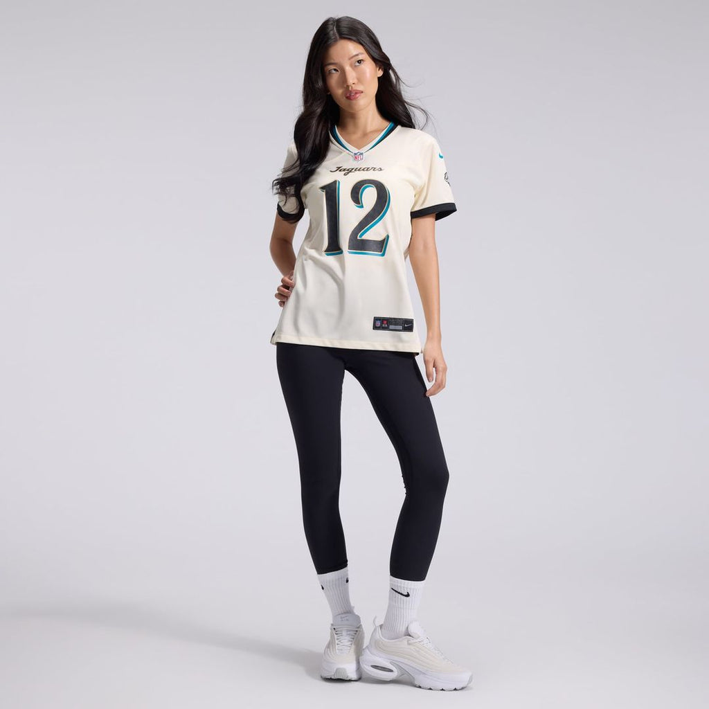 Travis Hunter Jacksonville Jaguars Women's 2026 Rivalries Collection Game Jersey - Natural