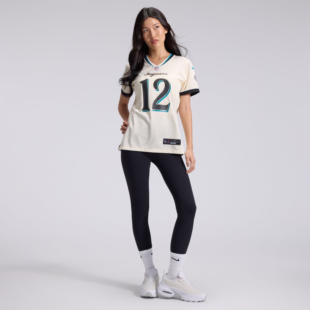 Travis Hunter Jacksonville Jaguars Women's 2026 Rivalries Collection Game Jersey - Natural