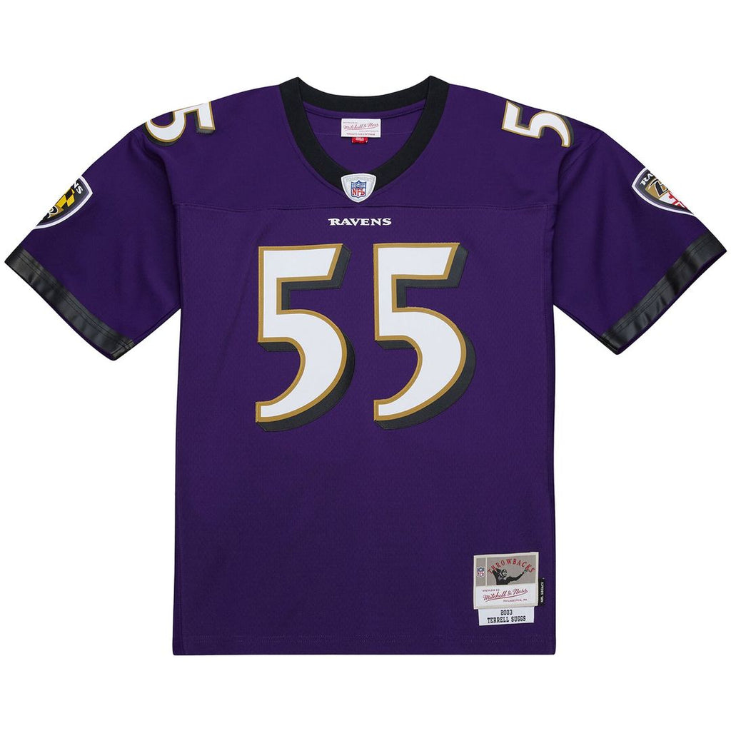 Terrell Suggs Baltimore Ravens 2003 Legacy Replica Jersey - Purple