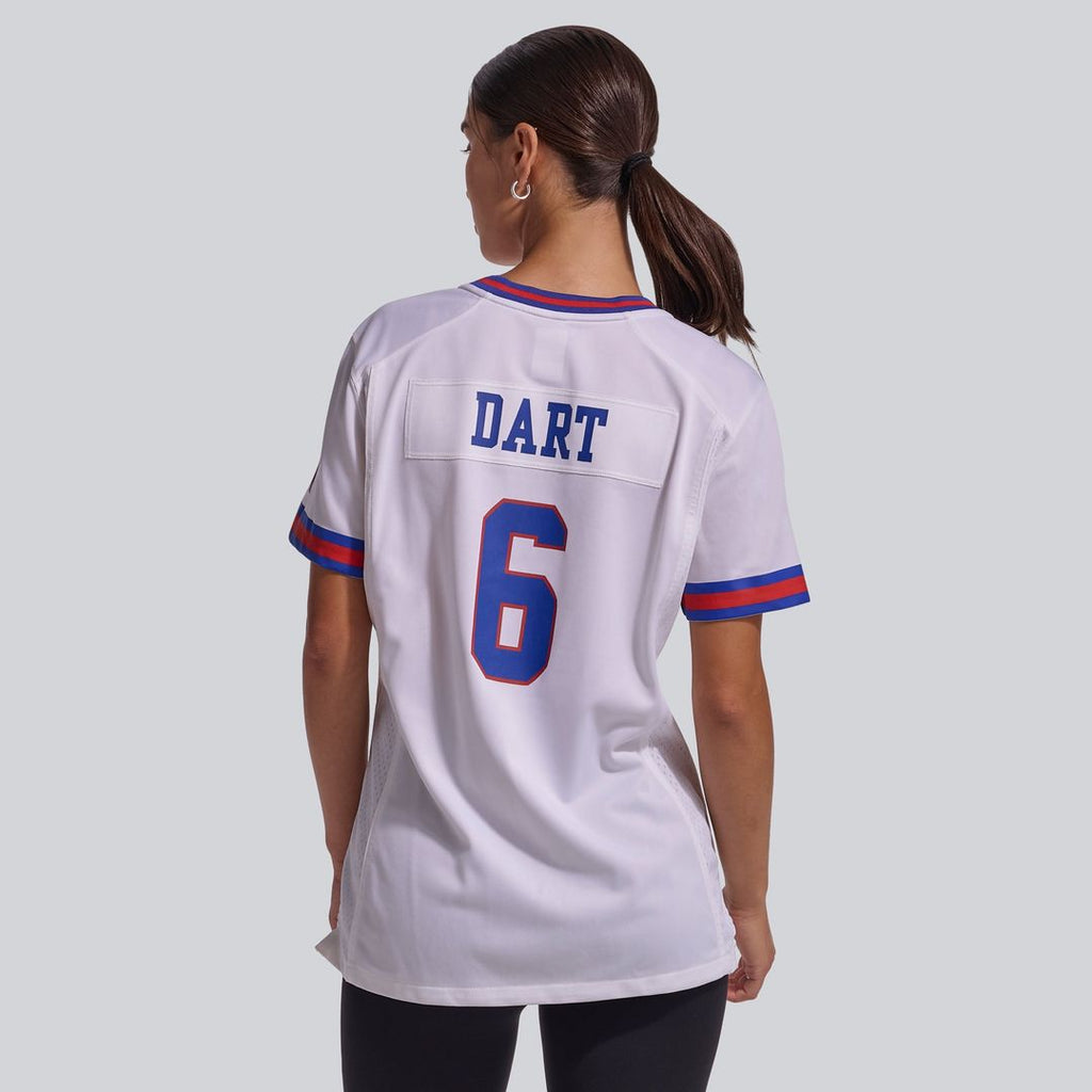 Jaxson Dart New York Giants Women's Alternate Vintage White Game Jersey - White