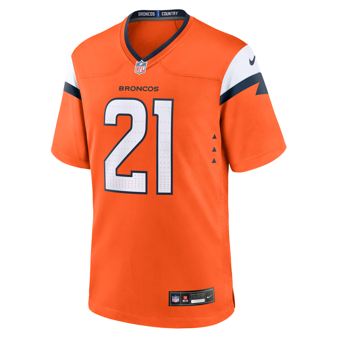 Riley Moss Denver Broncos Team Game Jersey - Orange