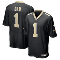 Number 1 Dad New Orleans Saints Game Jersey - Black
