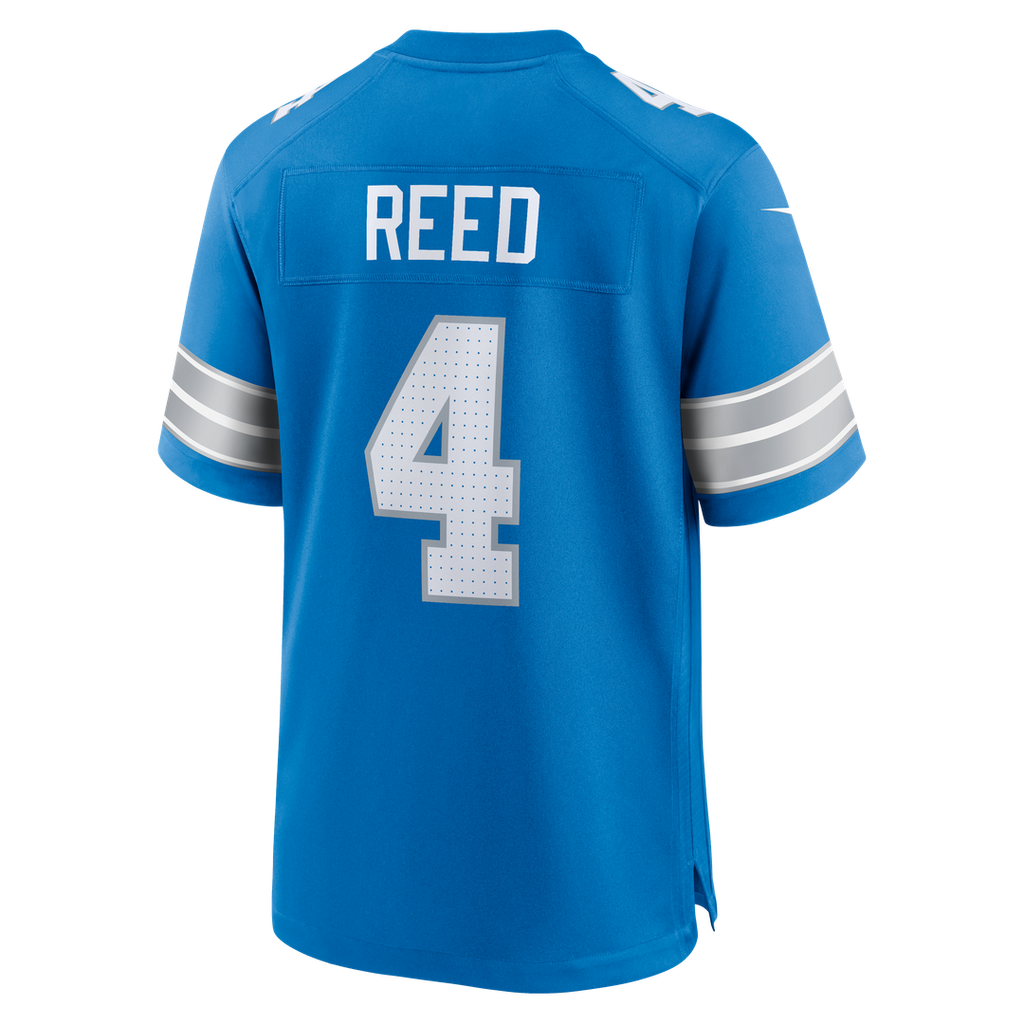 D.J. Reed Detroit Lions Team Game Jersey - Blue