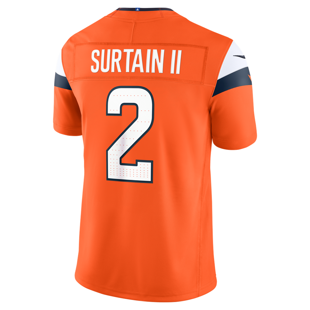 Patrick Surtain II Denver Broncos Team Vapor F.U.S.E. Stitched Limited Jersey - Orange