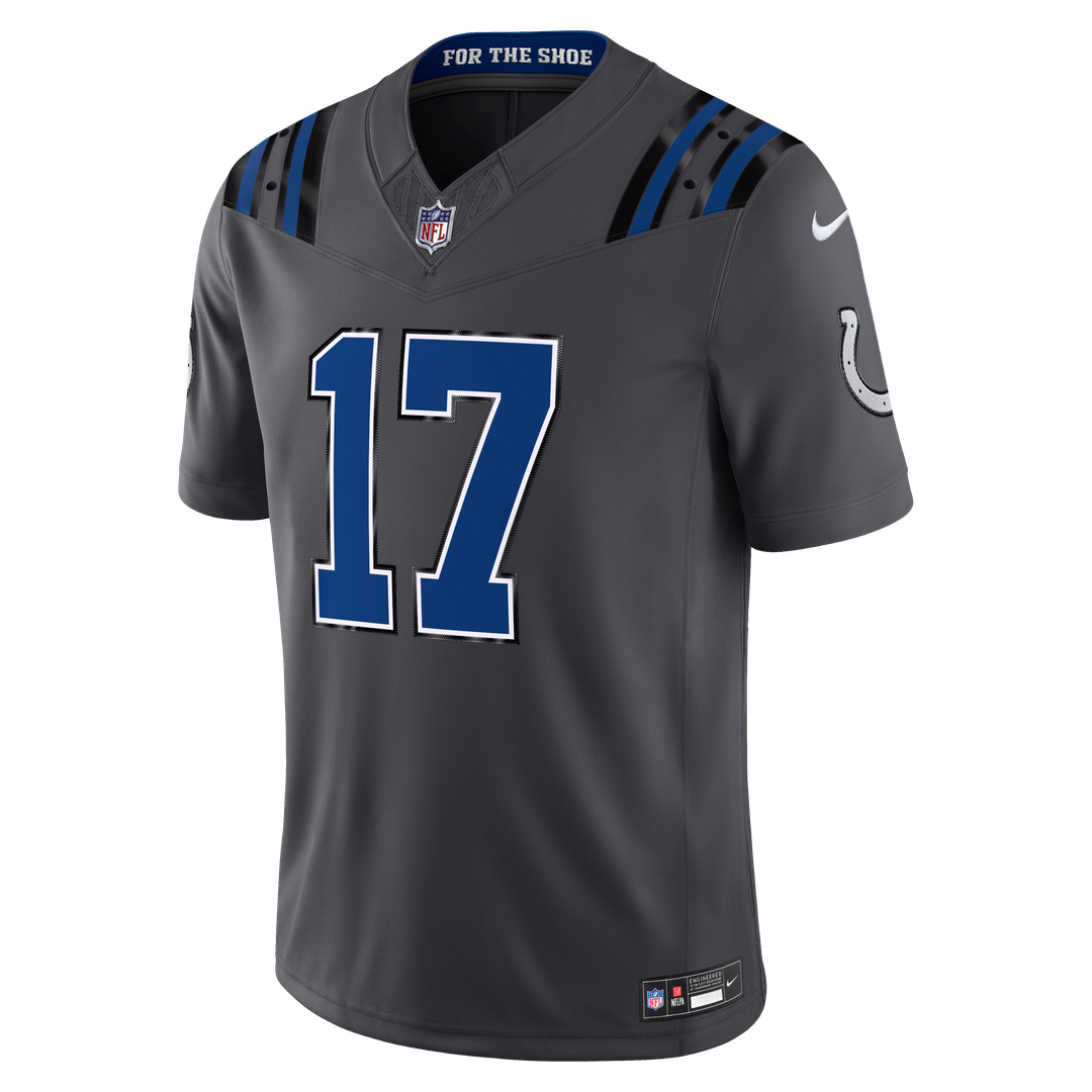 Daniel Jones Indianapolis Colts 2026 Rivalries Collection Stitched Limited Jersey - Anthracite