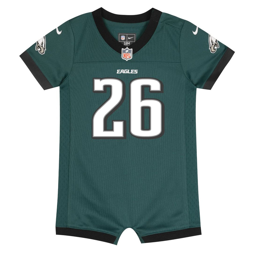 Saquon Barkley Philadelphia Eagles Newborn Romper Game Jersey - Midnight Green
