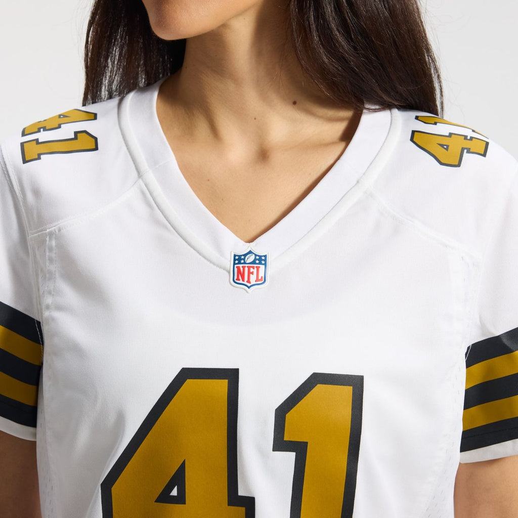 Alvin Kamara New Orleans Saints Women's Alternate Game Player Jersey - White