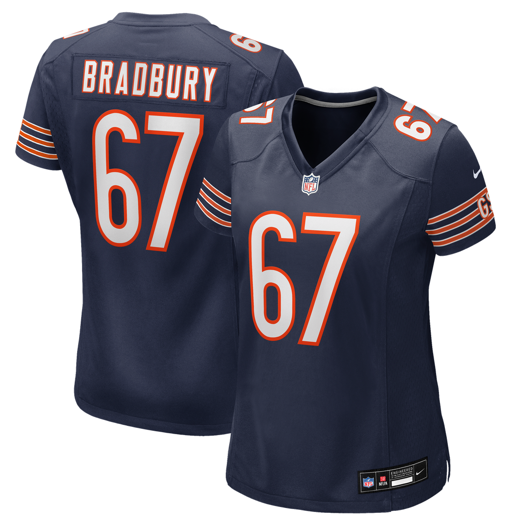 Garrett Bradbury Chicago Bears Women's Team Game Jersey - Navy