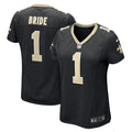 Number 1 Bride New Orleans Saints Women's Game Jersey - Black