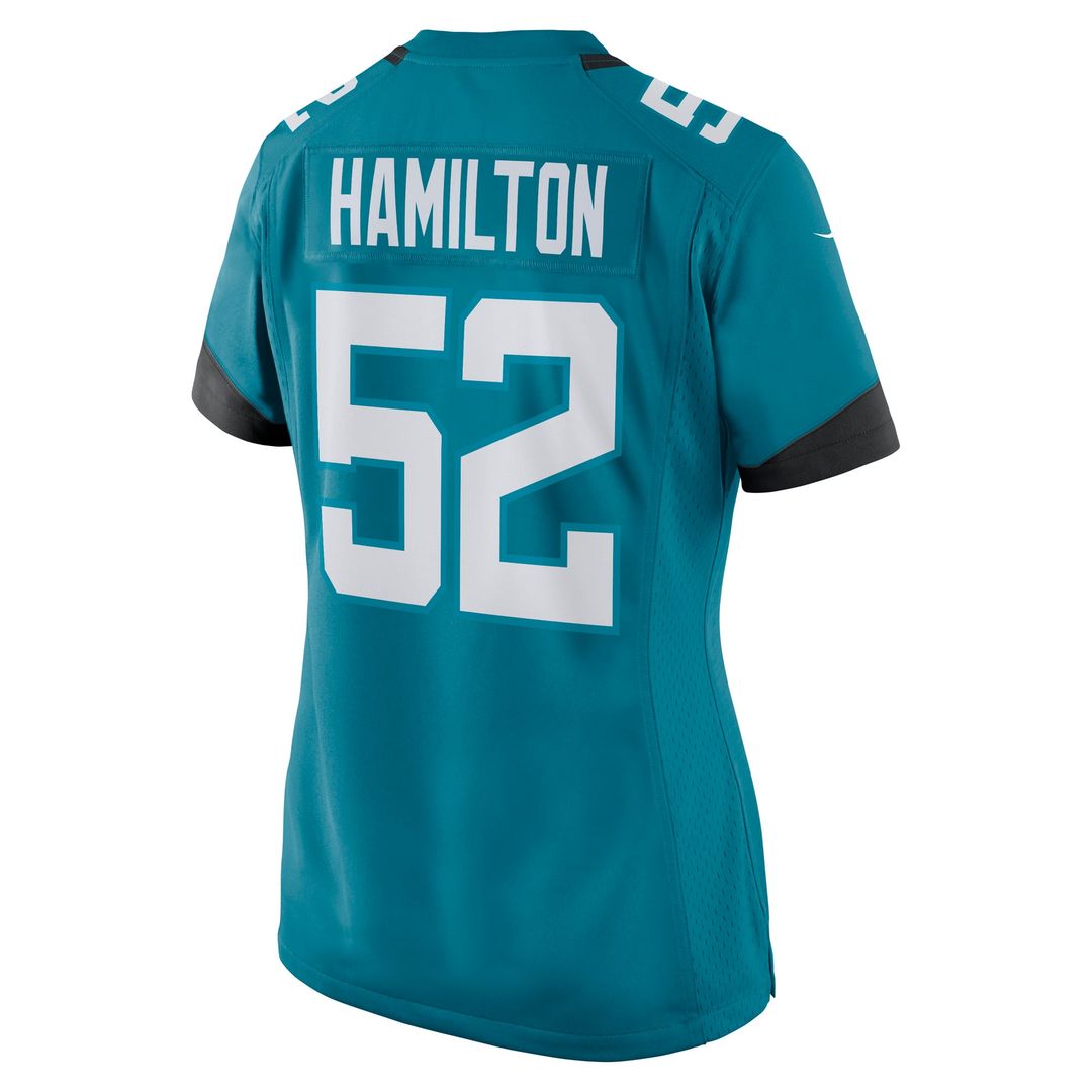DaVon Hamilton Jacksonville Jaguars Women's Game Jersey - Black