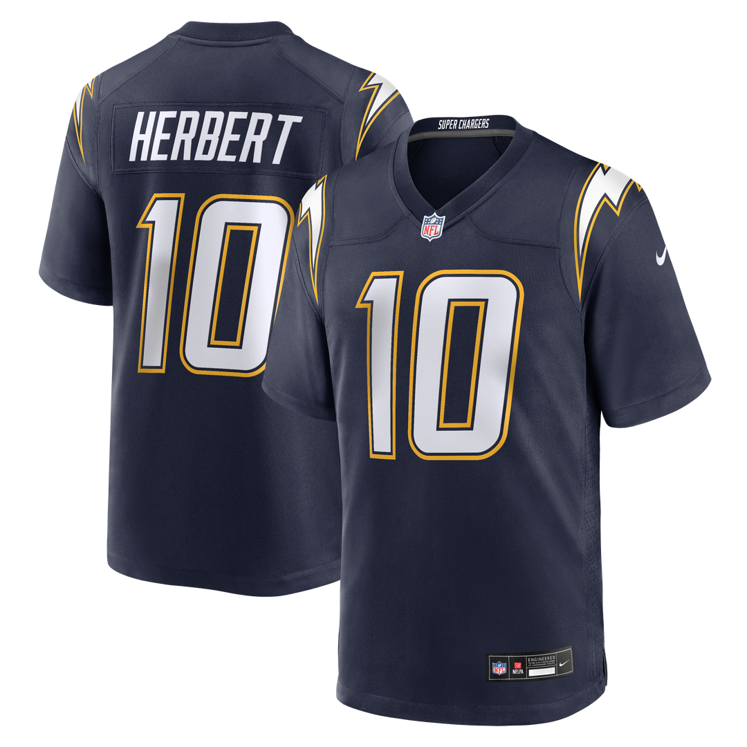 Justin Herbert Los Angeles Chargers Alternate Super Chargers Game Player Jersey - Navy