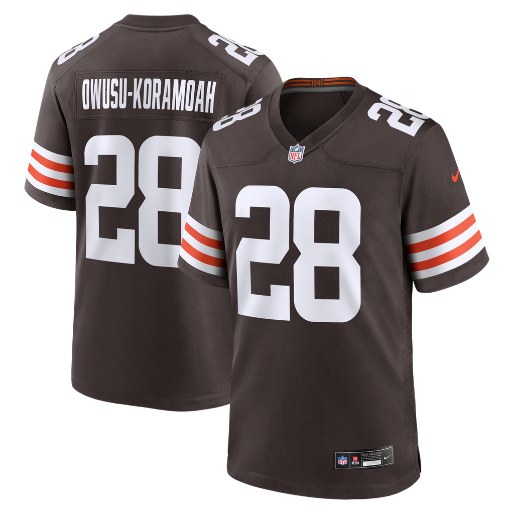 Jeremiah Owusu - Koramoah Cleveland Browns Game Player Jersey - Brown