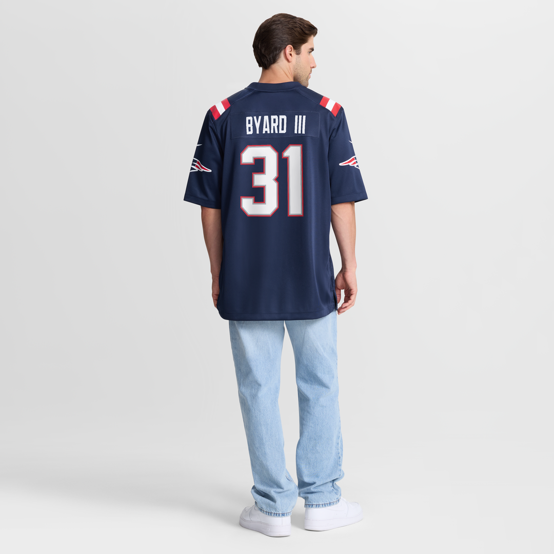 Kevin Byard III New England Patriots Team Game Jersey - Navy