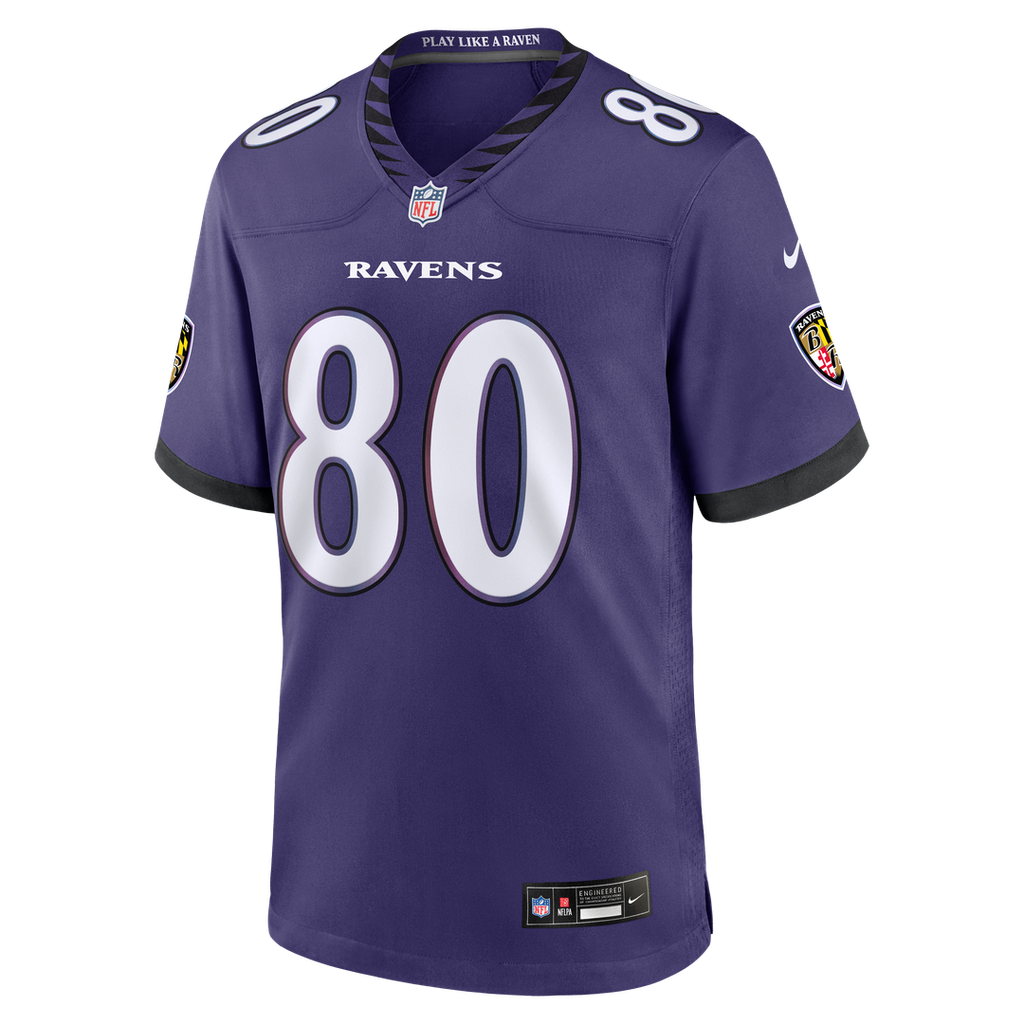 Durham Smythe Baltimore Ravens Team Game Jersey - Purple