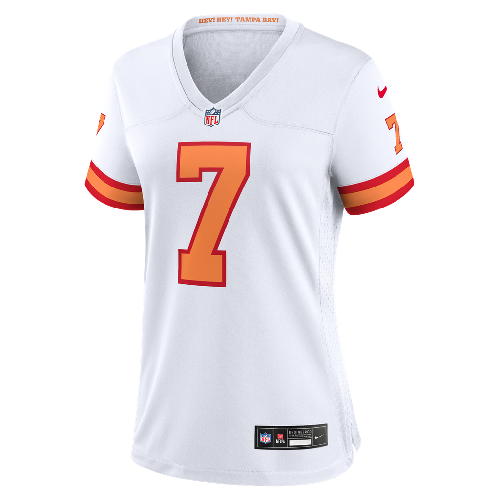 Bucky Irving '76 Tampa Bay Buccaneers Women's Game Jersey - White