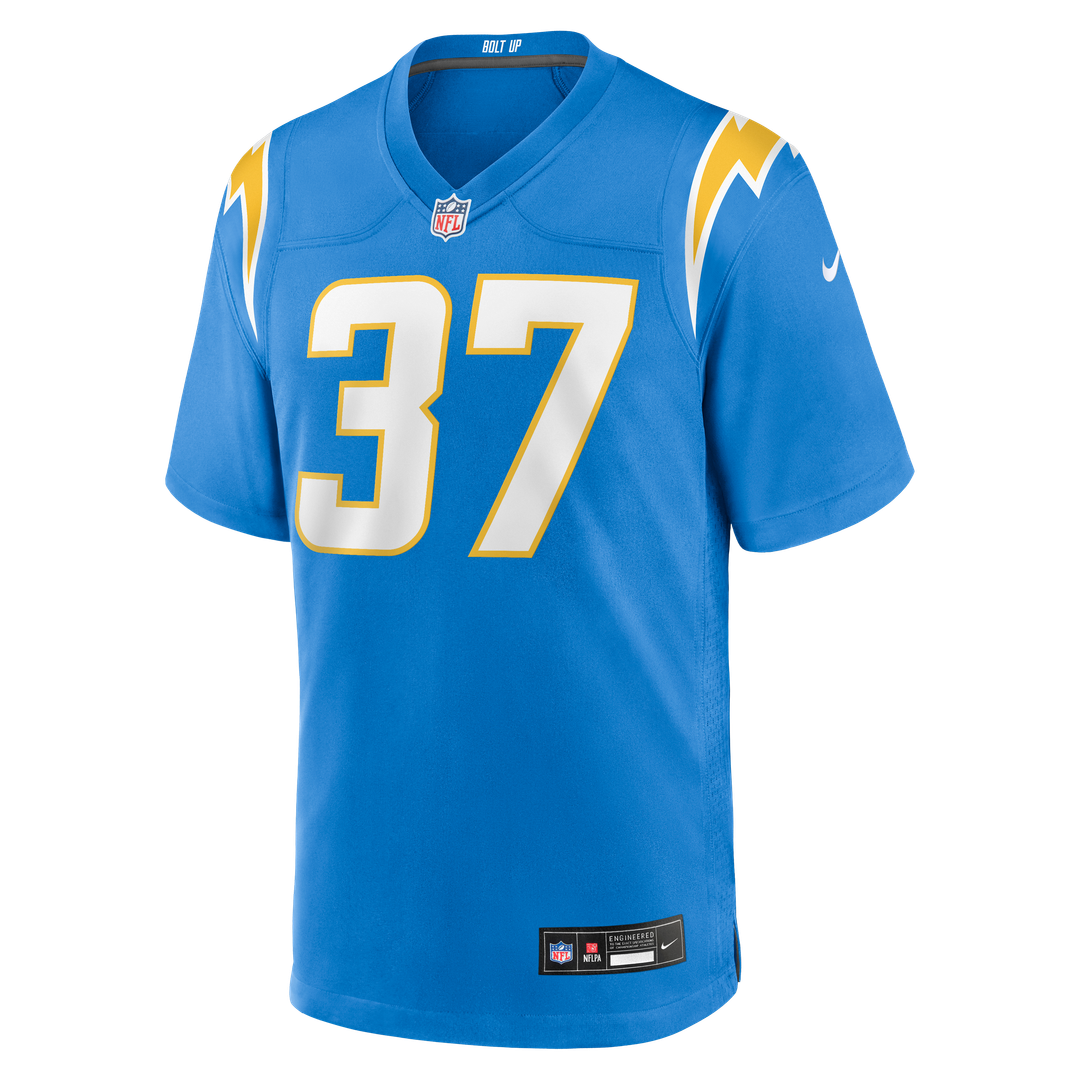 Jordan Oladokun Los Angeles Chargers Team Game Jersey - Powder Blue