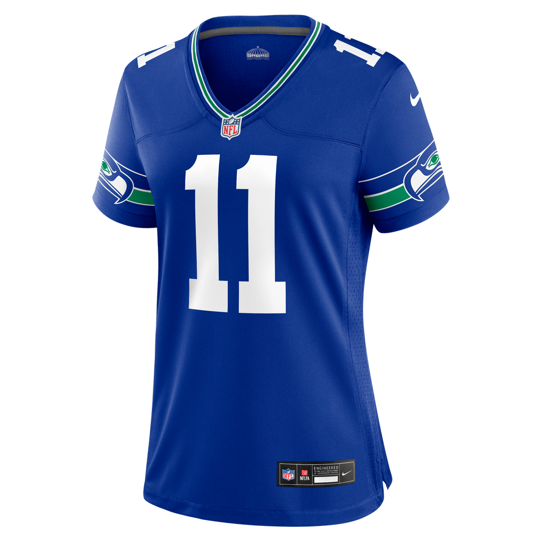 Jaxon Smith - Njigba Seattle Seahawks Women's Throwback Player Game Jersey - Royal
