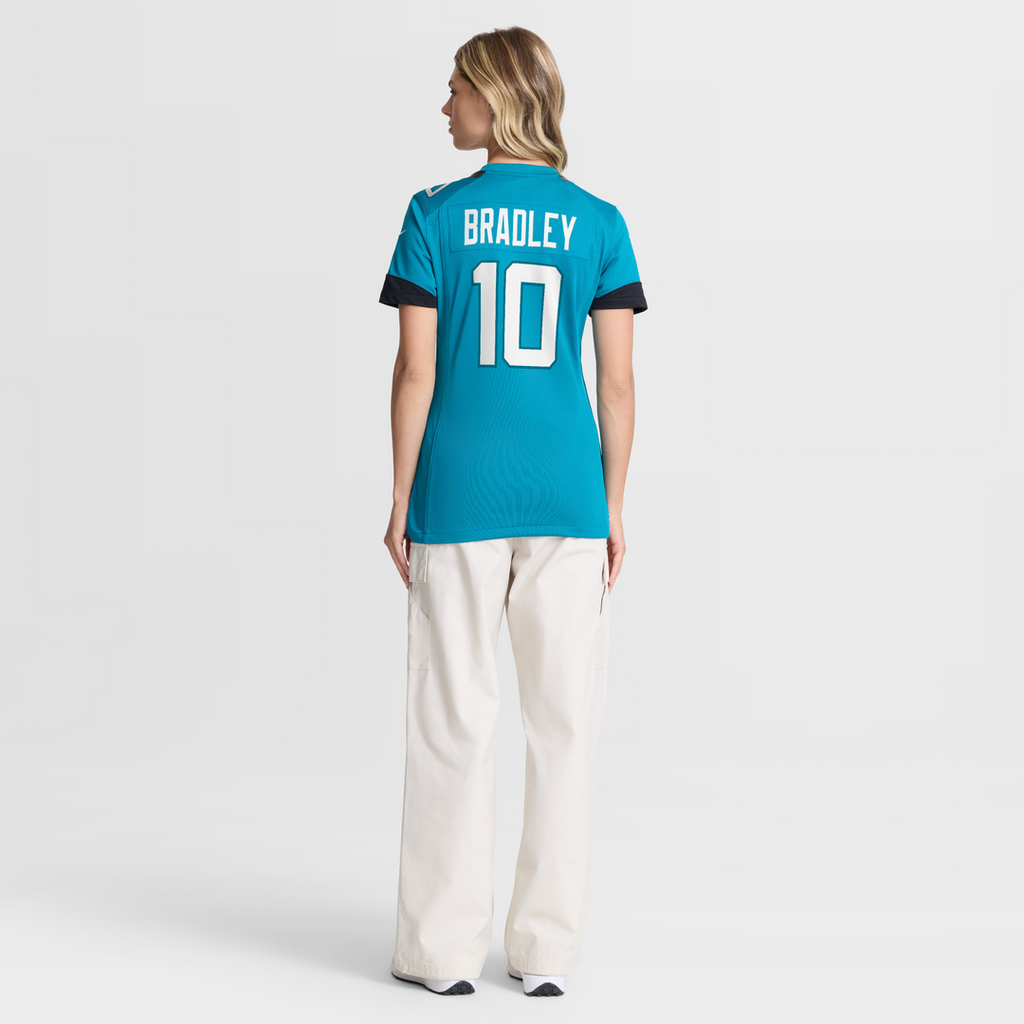 Carter Bradley Jacksonville Jaguars Women's Team Game Jersey - Teal