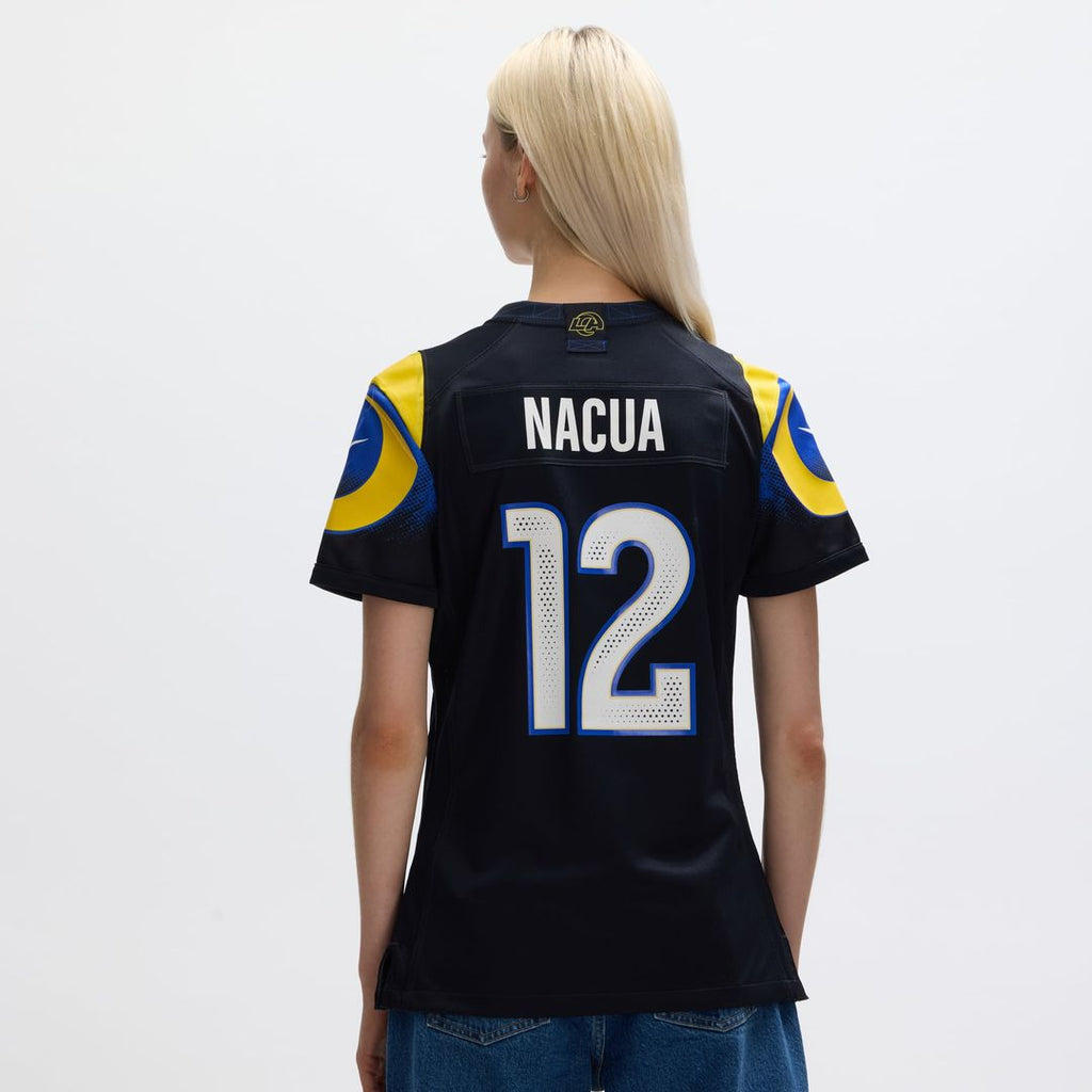 Puka Nacua Los Angeles Rams Women's Rivalries Collection Game Jersey - Dark Blue
