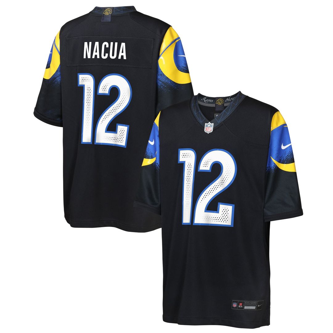 Puka Nacua Los Angeles Rams Youth Rivalries Collection Game Jersey - Dark Blue