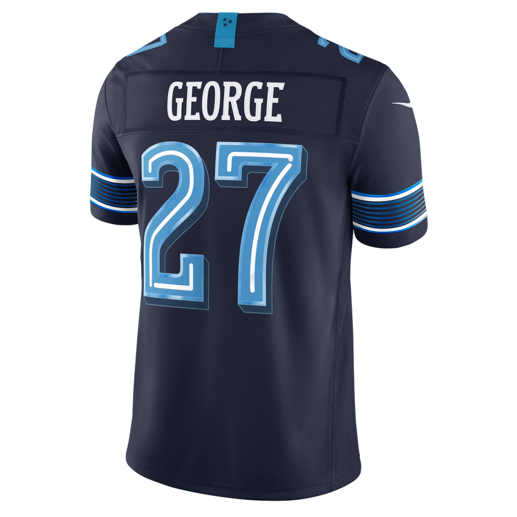 Eddie George Tennessee Titans 2026 Rivalries Collection Stitched Limited Jersey - Navy