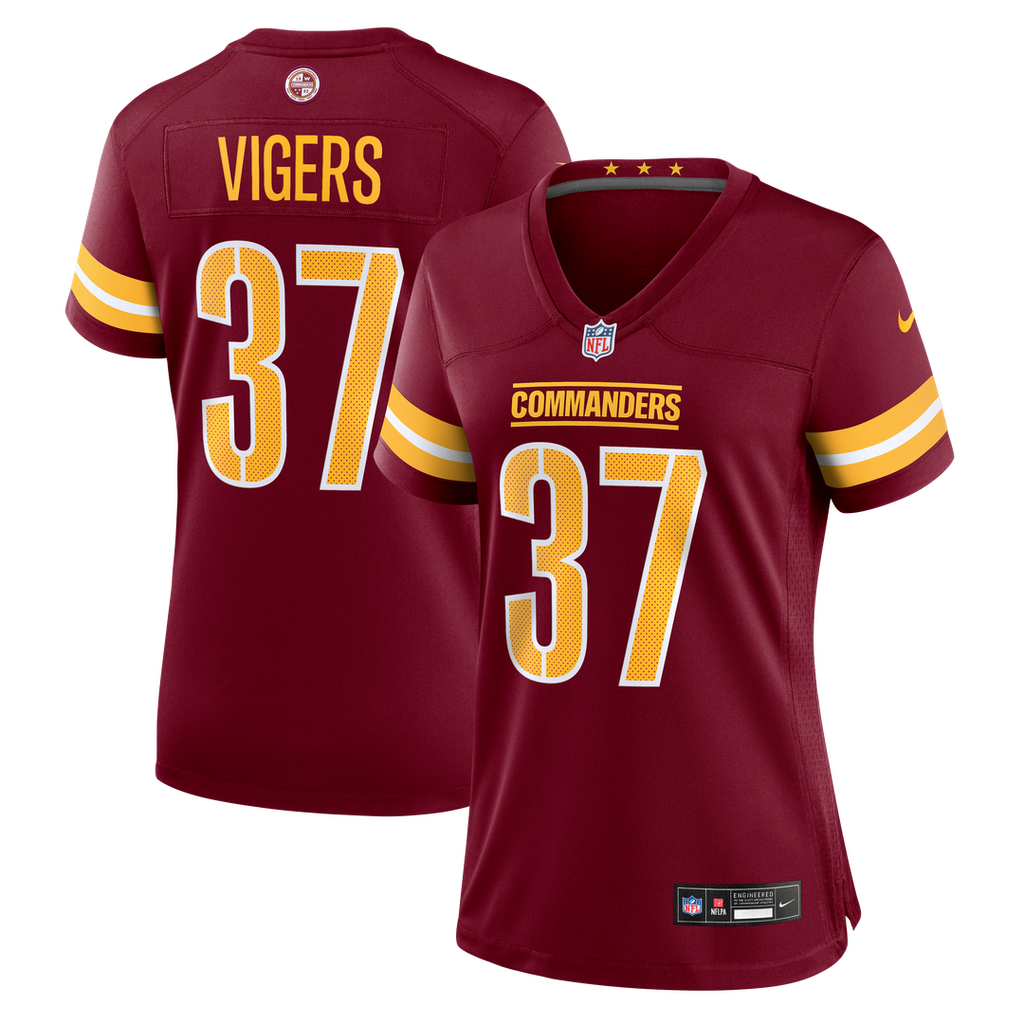 Car'lin Vigers Washington Commanders Women's Team Game Jersey - Burgundy