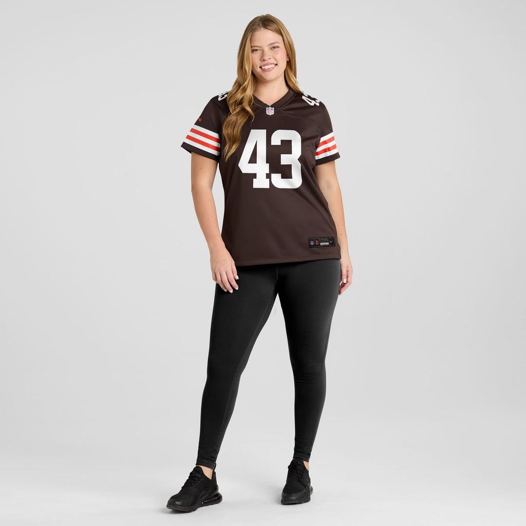 Mohamoud Diabate Cleveland Browns Women's Team Game Jersey - Brown