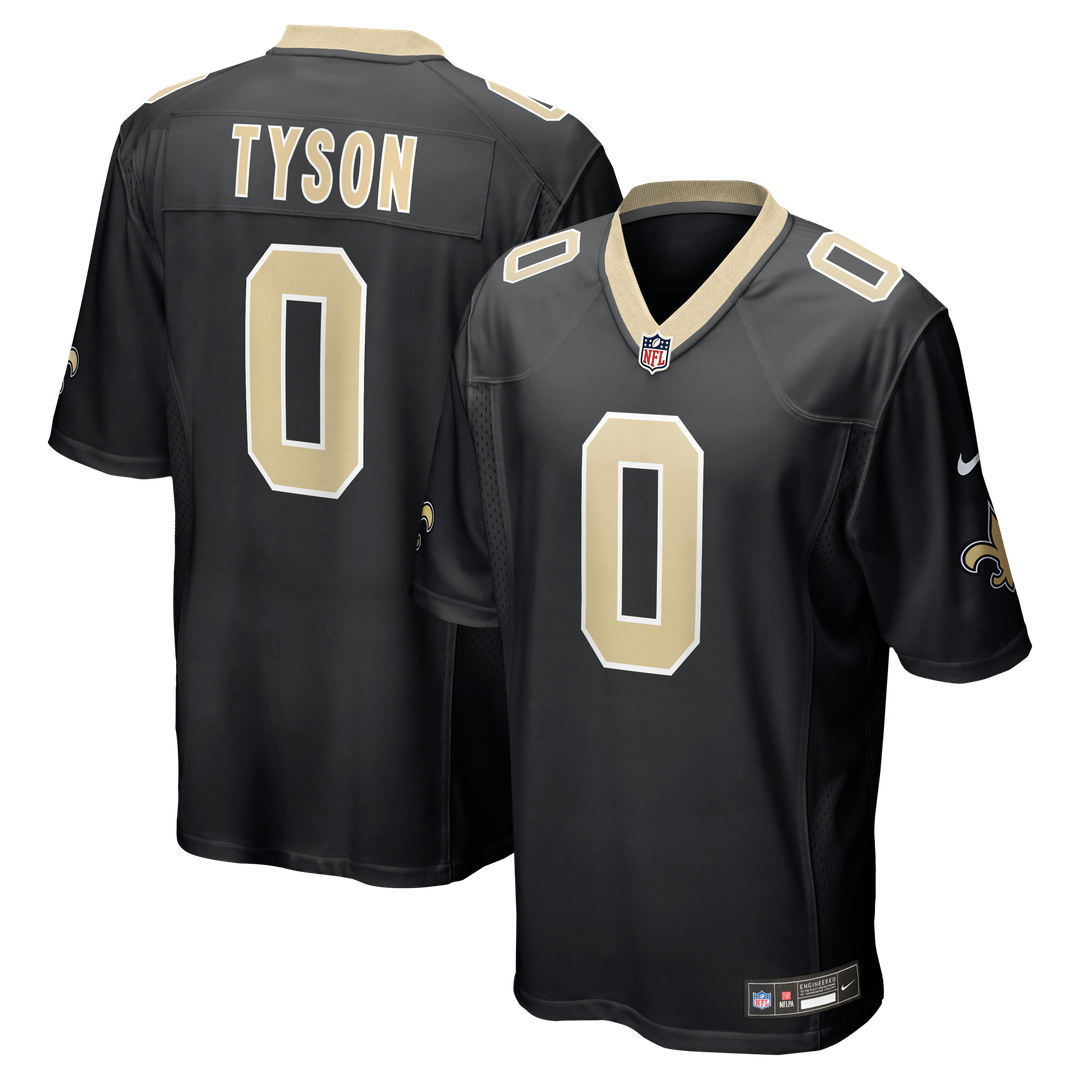 Jordyn Tyson New Orleans Saints Team Game Jersey - Black
