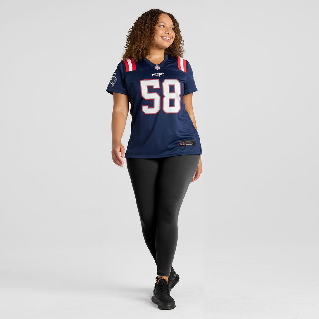 Jared Wilson New England Patriots Women's Team Game Jersey - Navy