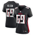 Jack Nelson Atlanta Falcons Women's Team Game Jersey - Black